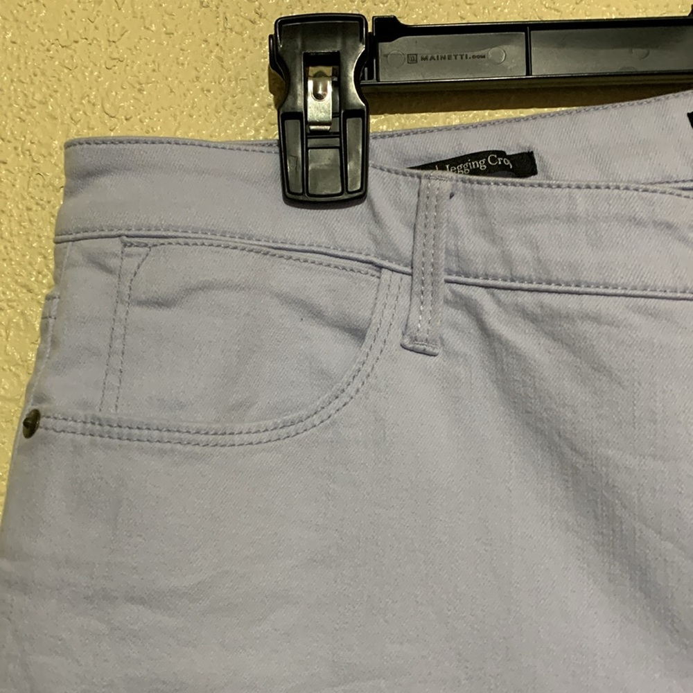 Talbots Capris Pants 14 Light Blue Jegging Crop Stretchy Cotton Rayon 5-Pocket - Picture 12 of 16